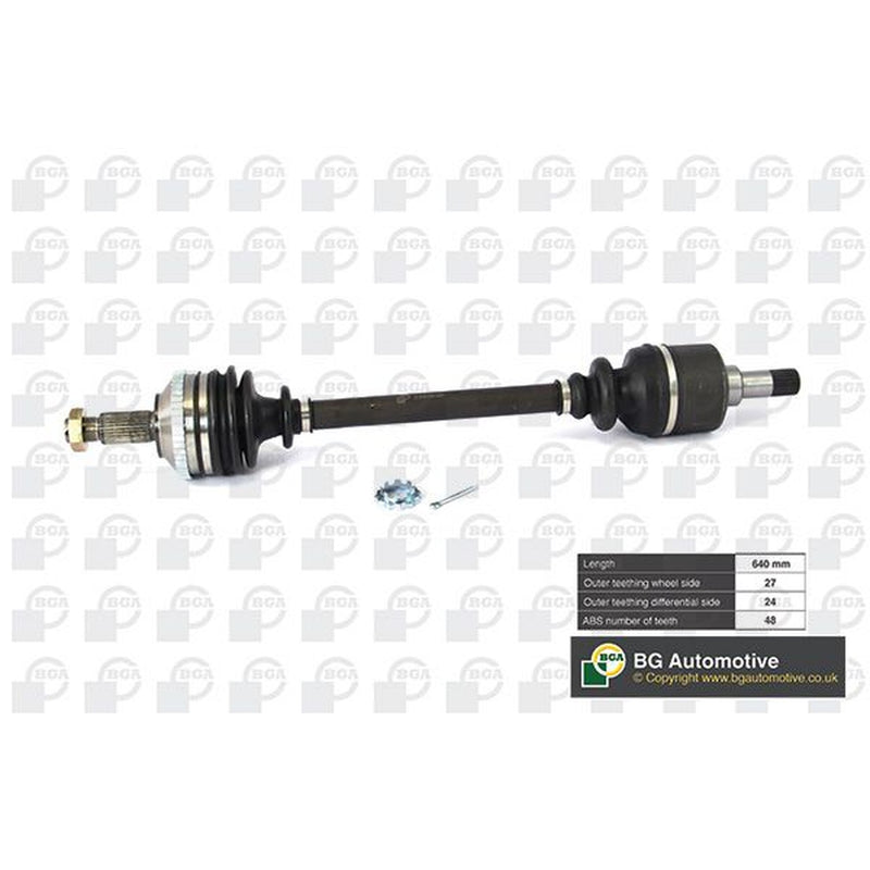BGA CV Drive Shaft Driveshaft Front Left fits Citroën Dispatch I 1995-2006