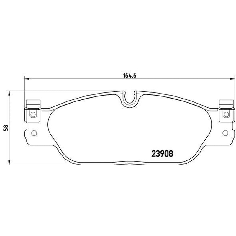 Brembo 4 x Front Brake Pad Set fits Daimler Super Eight 2005-2009 4.2