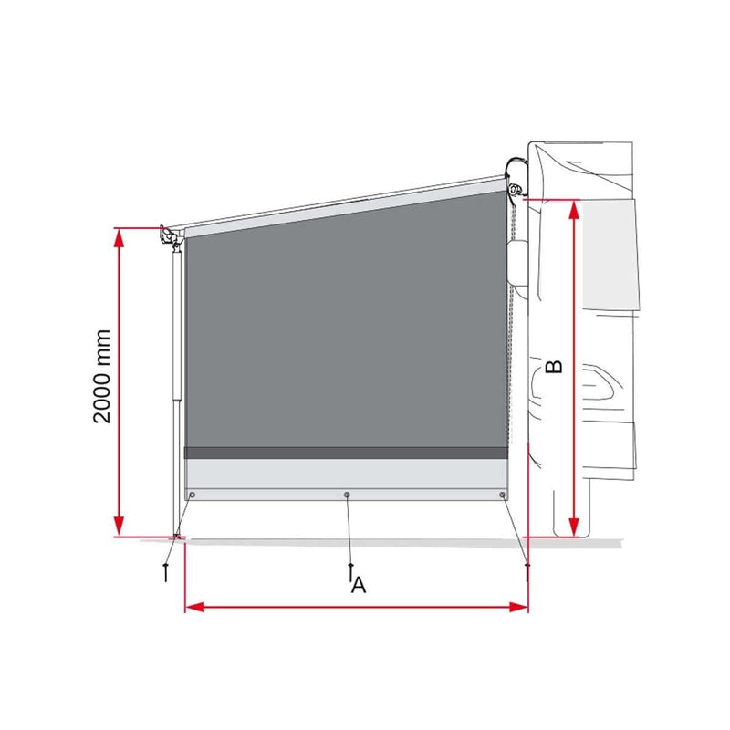 Fiamma Side Block 3/4 Length Caravanstore (08836-01-) Fiamma - Dynamic Drive