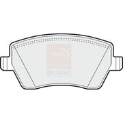 Apec Black Front Brake Pad Set fits Dacia Dokker 2012-2021 1.5 1.6