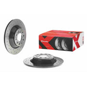 Brembo Xtra Rear Brake Perforated Discs & Pads fits Audi A6 C6 2004-2011