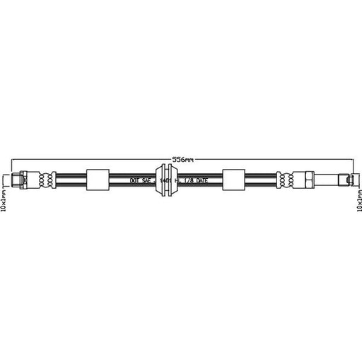 Juratek Brake Hydraulic Hose Line Right JBH1100