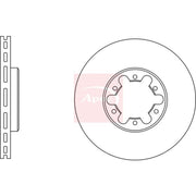 Apec Front Brake Vented Discs & Pads fits Nissan Cabstar E 1998-2006