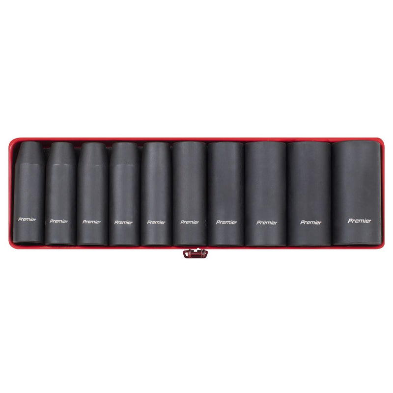 Sealey Premier Premier Deep Impact Socket Set 1/2"Sq Drive 10pc AK58/11M Sealey Premier - Dynamic Drive