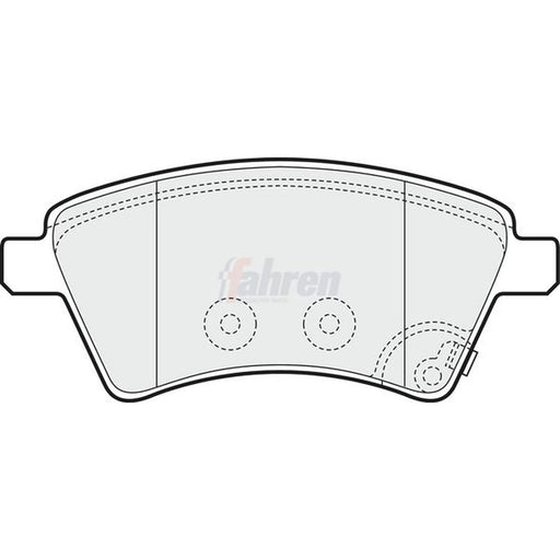 Fahren Front Brake Pad Set FBP3640