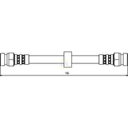 NAPA Brake Hydraulic Hose Line Rear NBH1325