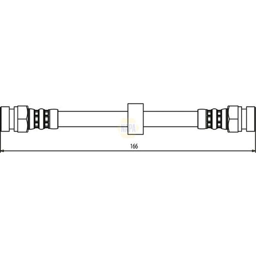 NAPA Brake Hydraulic Hose Line Rear NBH1325
