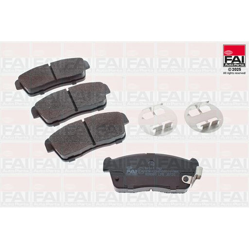 FAI Front Brake Pad Set fits Daihatsu Copen 2003-2012 0.7 1.3