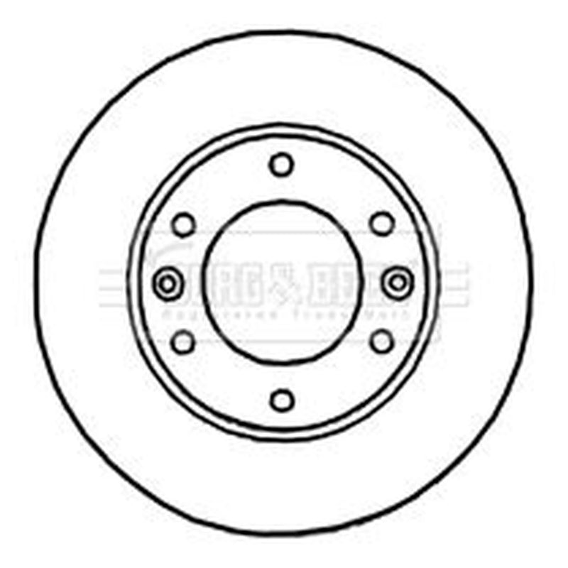 Borg & Beck Front & Rear Brake Discs & Pads fits Hyundai H-1 2002-2004 2.5