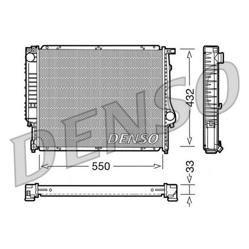 Denso Engine Radiator fits BMW 3 1983-1999
