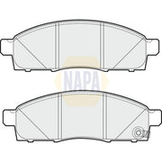 NAPA Front Brake Pad Set fits Nissan NV200 2010-2011 1.5 1.6