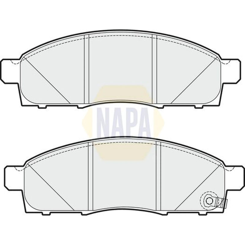 NAPA Front Brake Pad Set fits Nissan NV200 2010-2011 1.5 1.6