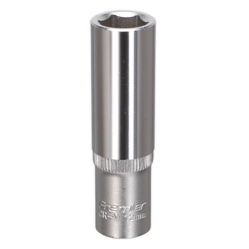 Sealey WallDrive Socket 12mm Deep 3/8"Sq Drive S3812D Sealey - Dynamic Drive