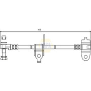 NAPA Brake Hydraulic Hose Line Front Left fits Ford Transit 2000-2006