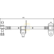 NAPA Brake Hydraulic Hose Line Front Left NBH1117