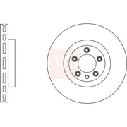 Apec 2 x Vented Brake Discs fits VW Touareg 2007-2010 5.0
