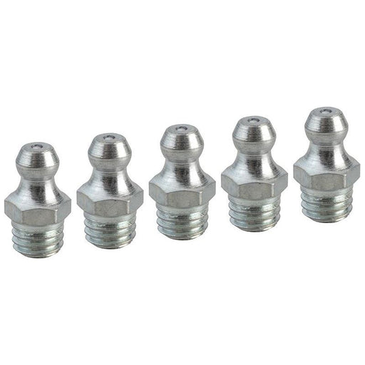 Faithfull Grease Nipple Straight M8 x 1.25 (Pack 5) Faithfull - Dynamic Drive