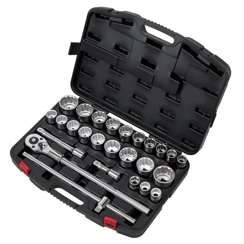 Sealey Premier Premier Metric/Imperial Socket Set 3/4"Sq Drive 12-point 26pc Sealey Premier - Dynamic Drive