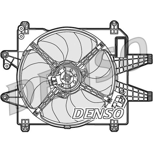 Denso Engine Cooling Fan fits Fiat Multipla 2002-2010 1.9