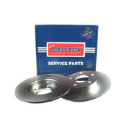 Borg & Beck Rear Brake Solid Discs & Pads fits Mazda 3 2013-2019 1.5 2.0 2.2