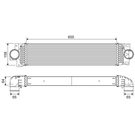 Valeo Intercooler (Charge Air Cooler) 818687