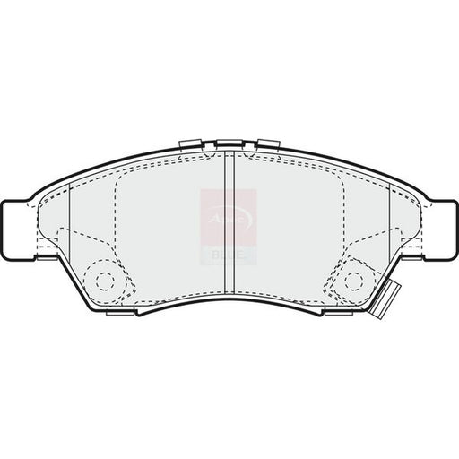Apec Front Brake Pad Set fits Suzuki Liana 2001-2007 1.3 1.6