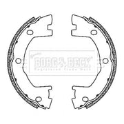Borg & Beck Parking Brake Shoe Set BBS6503