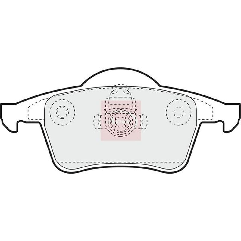Apec Rear Brake Pad Set fits Volvo S60 I 2000-2010 2.0 2.4 2.5