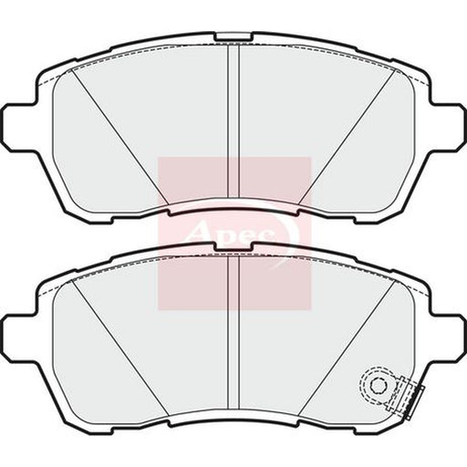 Apec Front & Rear Brake Discs & Pads fits Suzuki Swift III 2010-2017 1.2 1.3