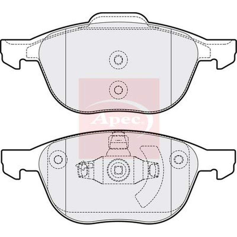 Apec Front Vented & Rear Vented Brake Discs & Pads fits Mazda 3 2008-2014 1.6