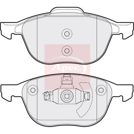 Apec Front & Rear Brake Discs & Pads fits Mazda 3 2003-2009 1.3 1.6