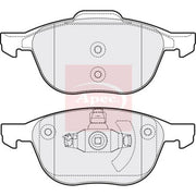 Apec Front Vented & Rear Vented Brake Discs & Pads fits Mazda 5 2005-2010 1.8