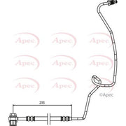Apec Brake Hydraulic Hose Line Rear Left fits Audi A3 1996-2003 1.6 1.8 1.9
