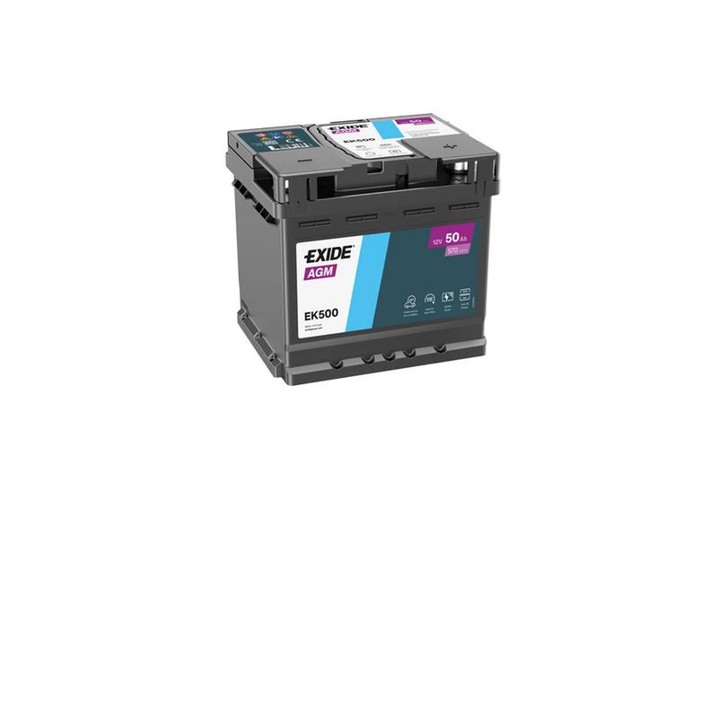 Exide Battery 12V 50Ah 570A EK500