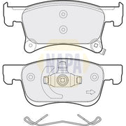 NAPA Front Brake Pad Set fits Opel Adam 2014-2018 1.0