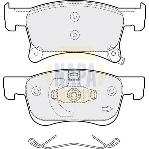 NAPA Front Brake Pad Set NBP1521