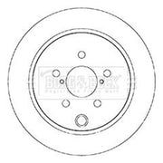 Borg & Beck Front & Rear Brake Discs & Pads fits Subaru XV 2012-2017 1.6 2.0