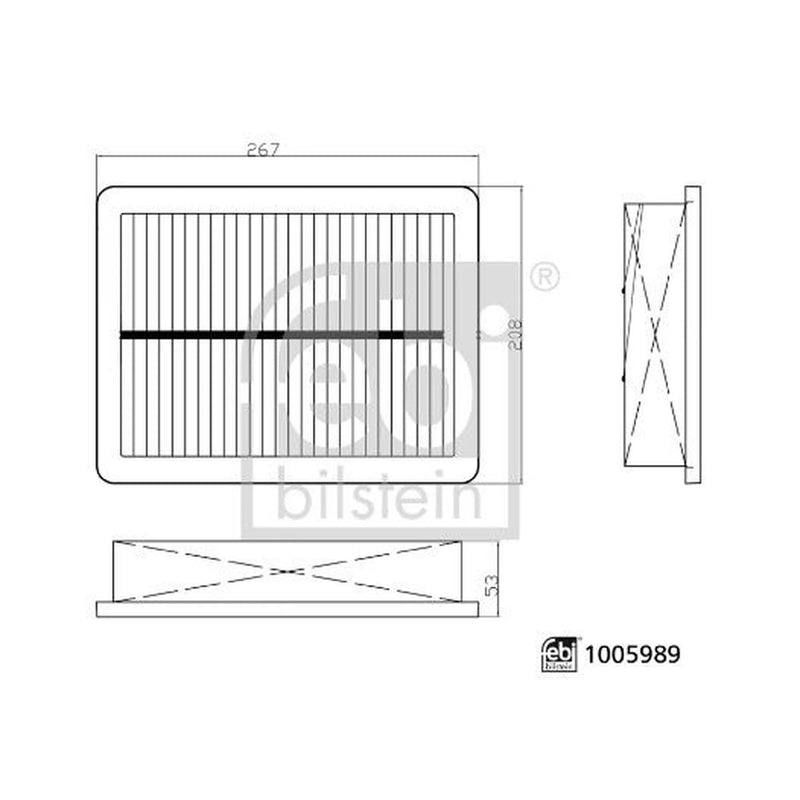 Febi Engine Air Filter 1005989
