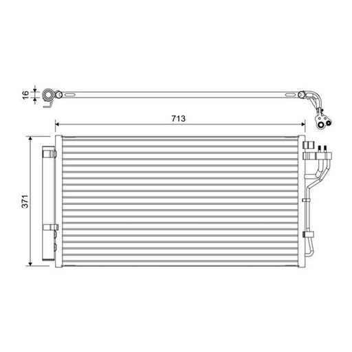 Valeo Air Conditioning Condenser 822667