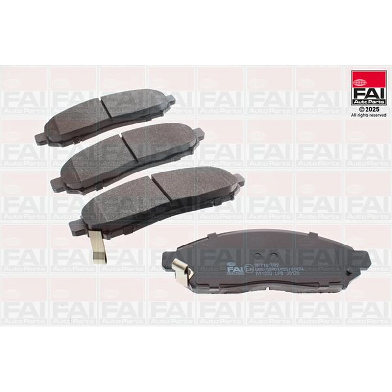 FAI Front Brake Pad Set fits Nissan Navara NP300 2005-2007 2.5