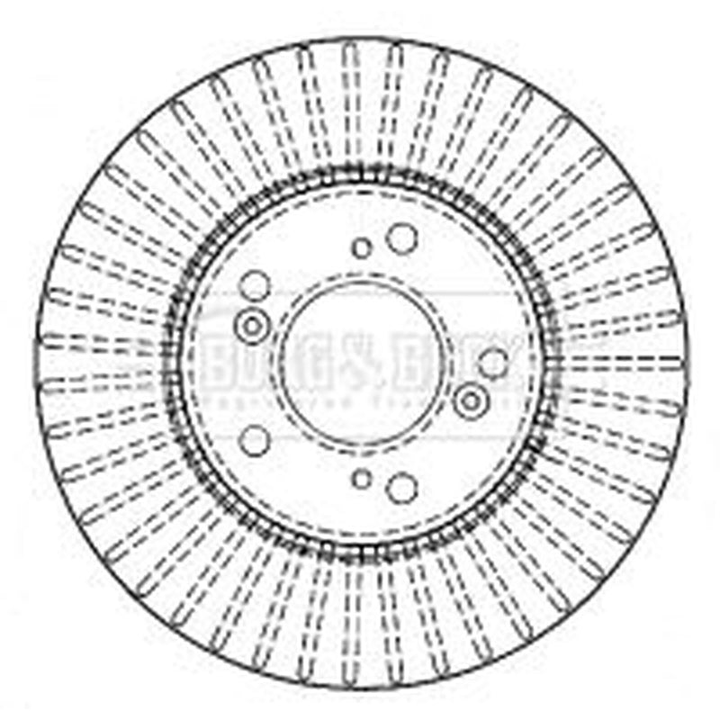 Borg & Beck Front & Rear Brake Discs & Pads fits Honda Civic VII 2001-2005 2.0