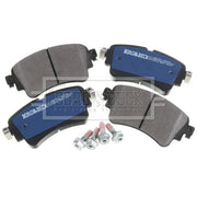 Borg & Beck Rear Brake Solid Discs & Pads fits Audi A7 2015-2018 1.8