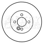 Key Parts 2 x Vented Front Brake Discs KBD4732-x2