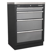 Sealey Superline Pro 2.0m Storage System Wood Worktop APMSSTACK07W Sealey - Dynamic Drive