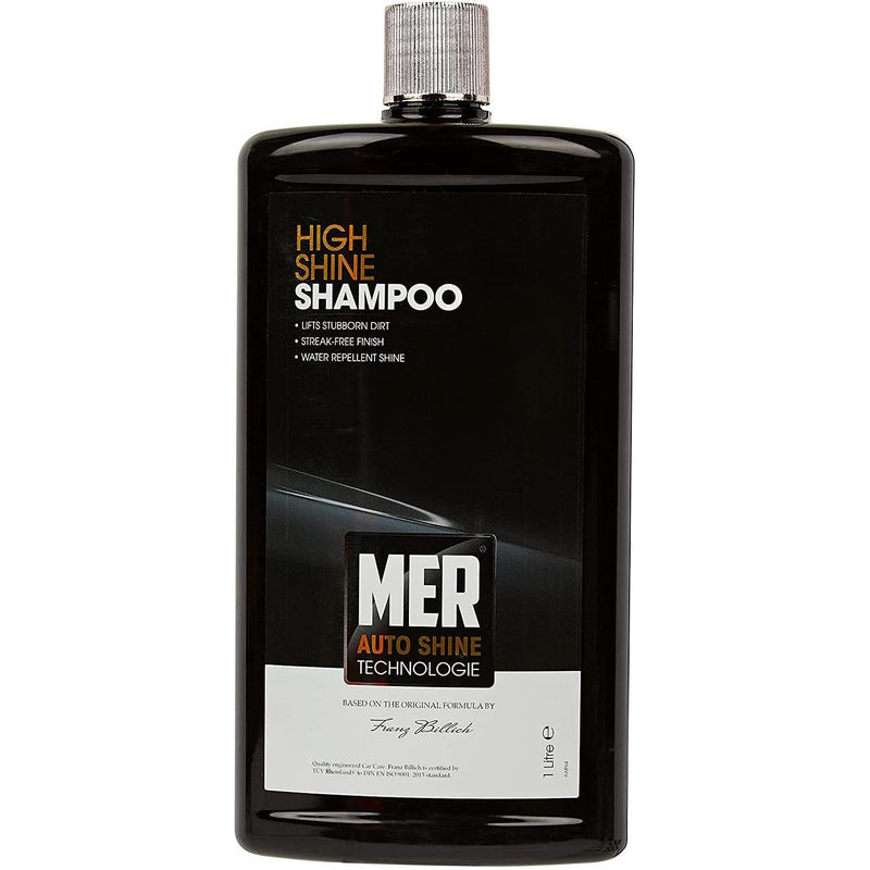 MER High Shine Car Shampoo 1 Litre Glossy Streak free Finish. Water Repellent Mer Ast  - Dynamic Drive