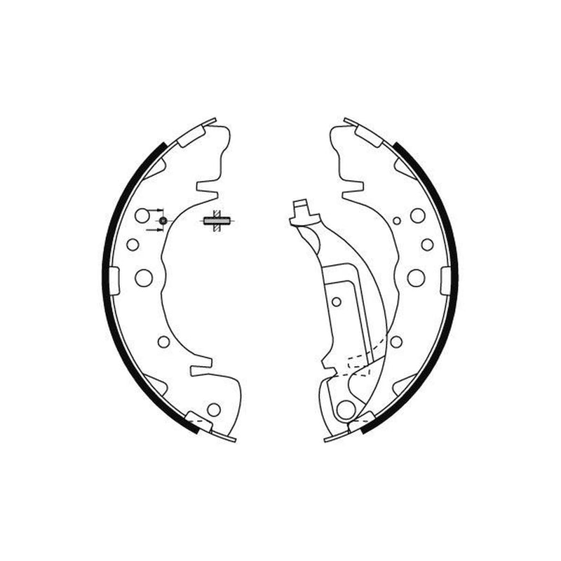 Mintex Brake Shoe Set Axle Kit fits Hyundai Santa Fé I 2000-2006 2.0 2.4 2.7