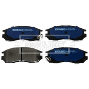 Borg & Beck Front & Rear Brake Discs & Pads fits Mitsubishi Lancer 1992-1996 1.8