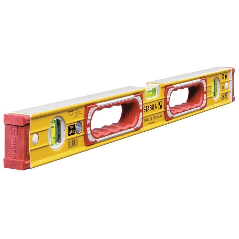 Stabila 196-2-60 Spirit Level 3 Vial 15233 60cm Stabila - Dynamic Drive