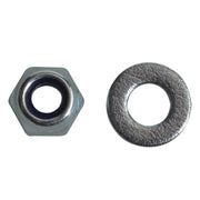 ForgeFix Nyloc Nuts & Washers Zinc Plated M4 ForgePack 50 - FPNYLOC4