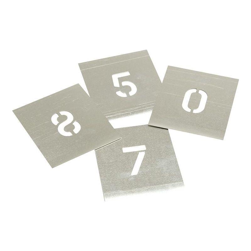 Stencils Set of Zinc Stencils - Figures 1in Walleted Stencils - NN4 Online
